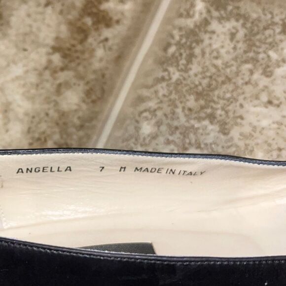 BALLY Women’s Black Leather Made in Italy ANGELLA Pumps Sz-7 - Picture 4 of 5